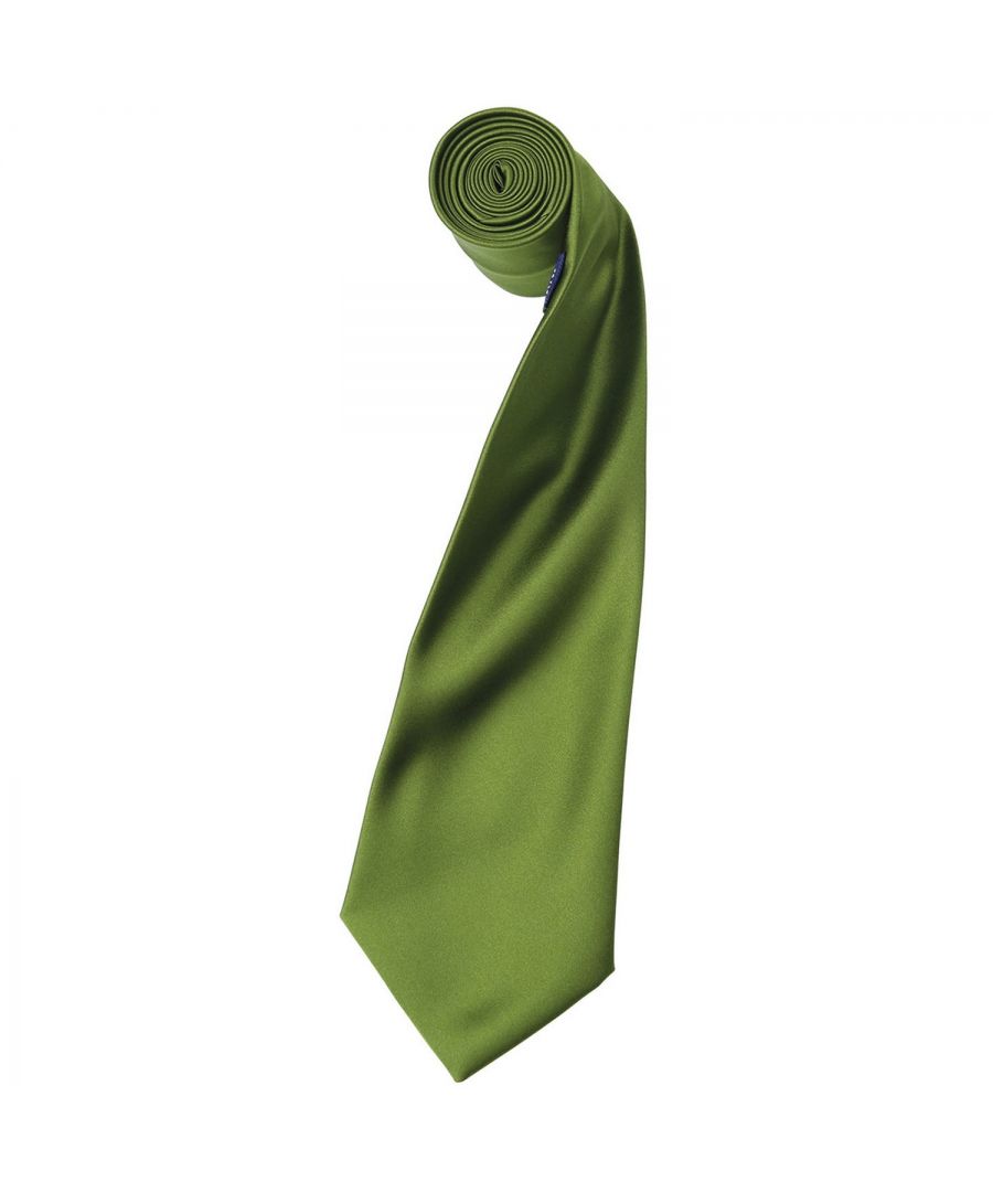 Premier Unisex Adult Colours Satin Tie (Oasis Green) - One Size