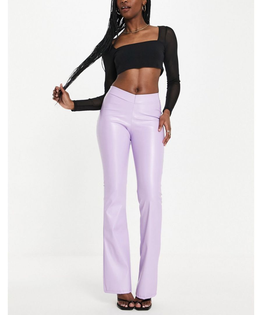Trousers by ASYOU Exclusive to ASOS Mid-rise V-shaped waist Flared skinny fit  Sold By: Asos