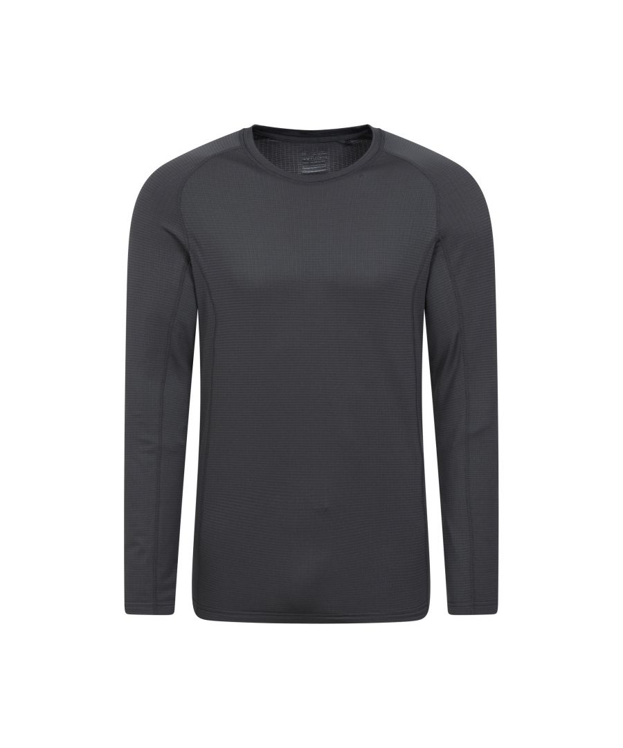 Mountain Warehouse Mens Vermont Base Layer Top (Grey) - Size 3XL