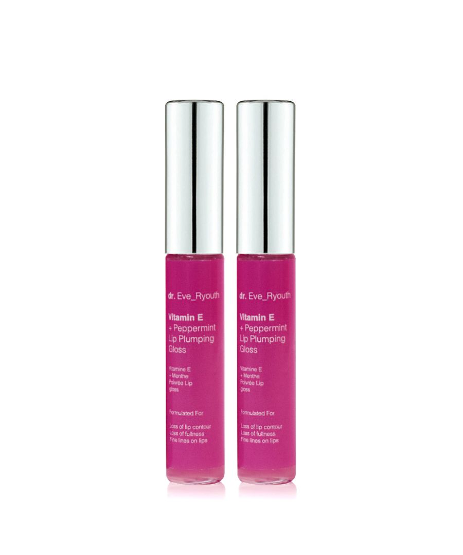 Vitamin E + Peppermint Lip Plumping Gloss 15ml\n\nVitamin E + Peppermint Lip Plumping Gloss contains lip nourishing and plumping ingredients that aim to make the lips look plumper, more voluminous and youthful looking.\n\nFormulated For\nLoss of lip contour\nL