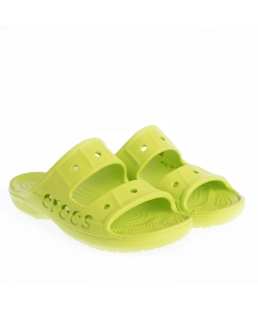 Crocs Mens Baya Sandals in Lime - Lime Green - Size UK 4-5