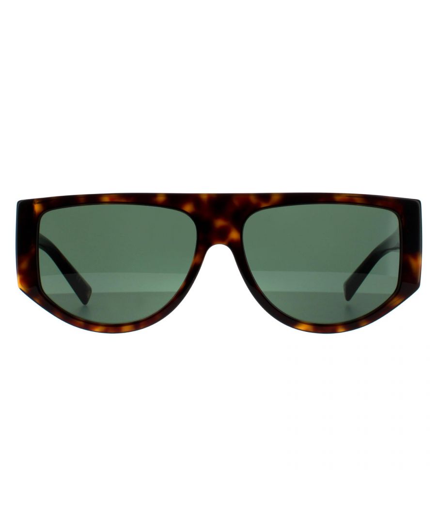 Givenchy Rectangle Womens Havana  Green  GV7156/S are a contemporary rectangle design crafted from chunky acetate with Givenchy branding along the temples