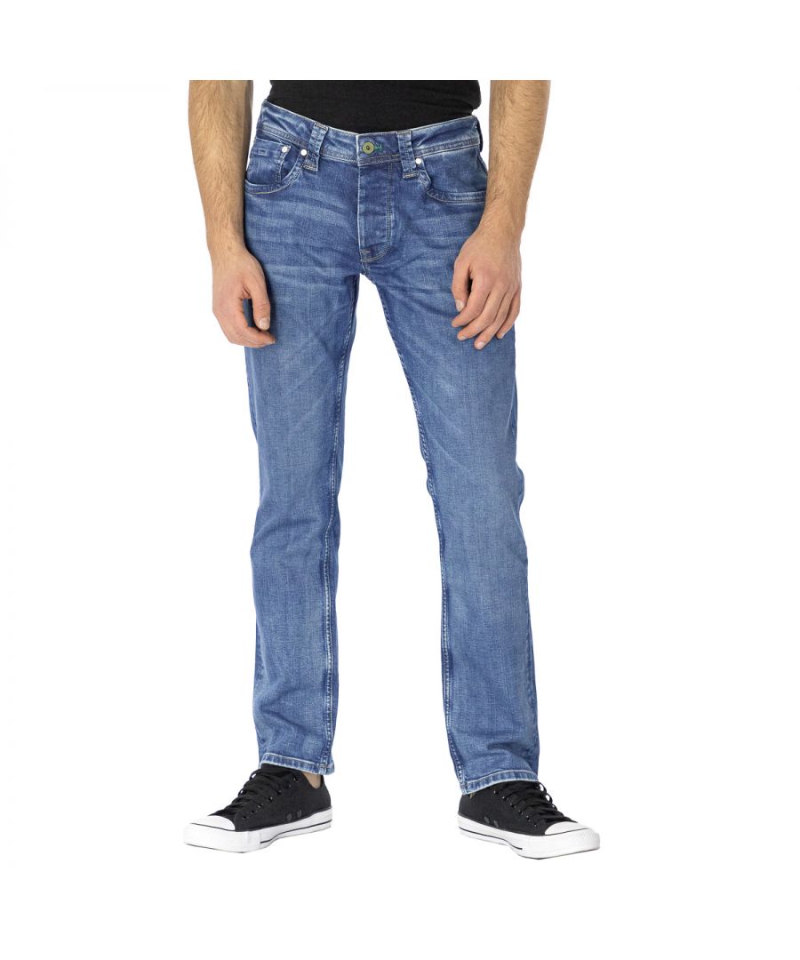 Pepe Jeans Men 5 Pockets Pants Cash    Denim