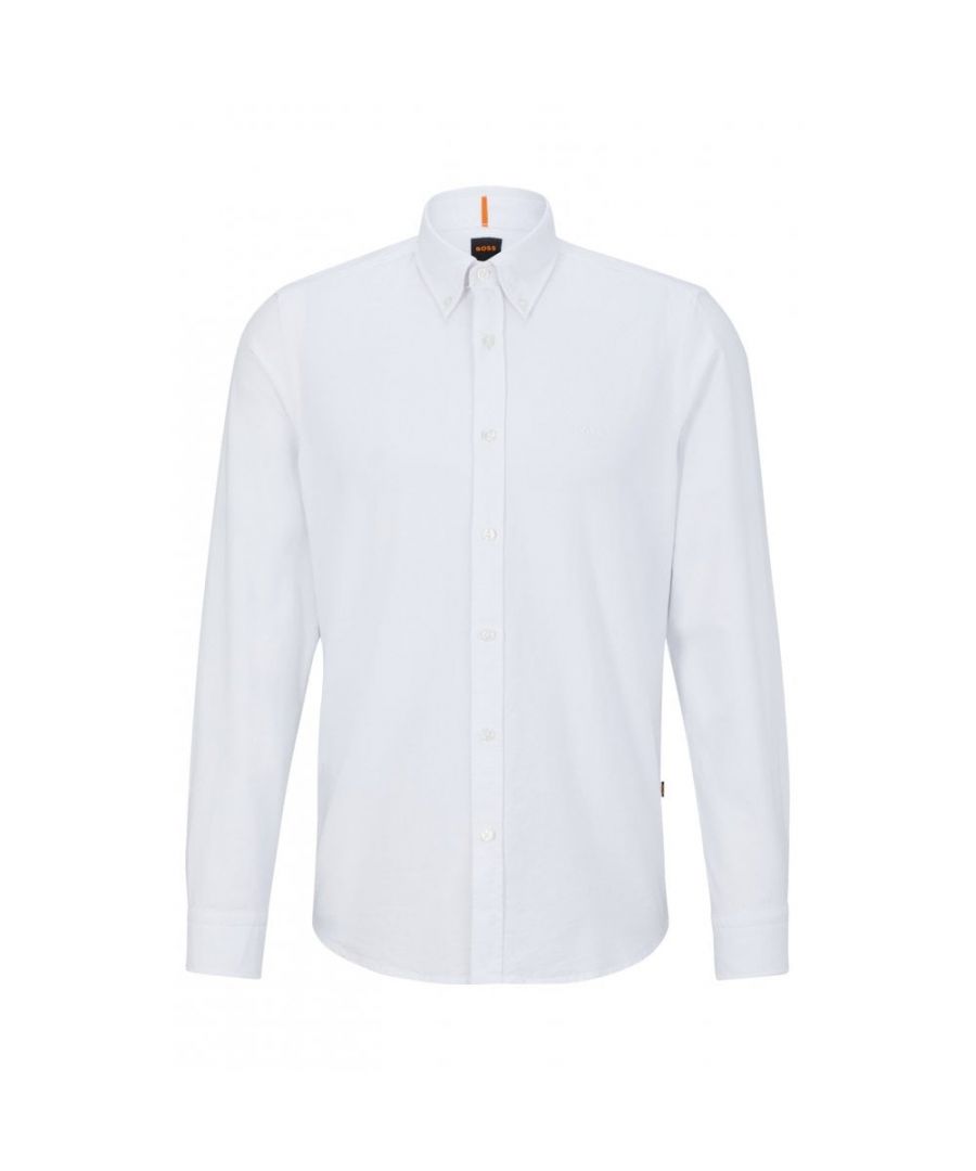 Boss Orange Rickert Mens Shirt - White - Size X-Large