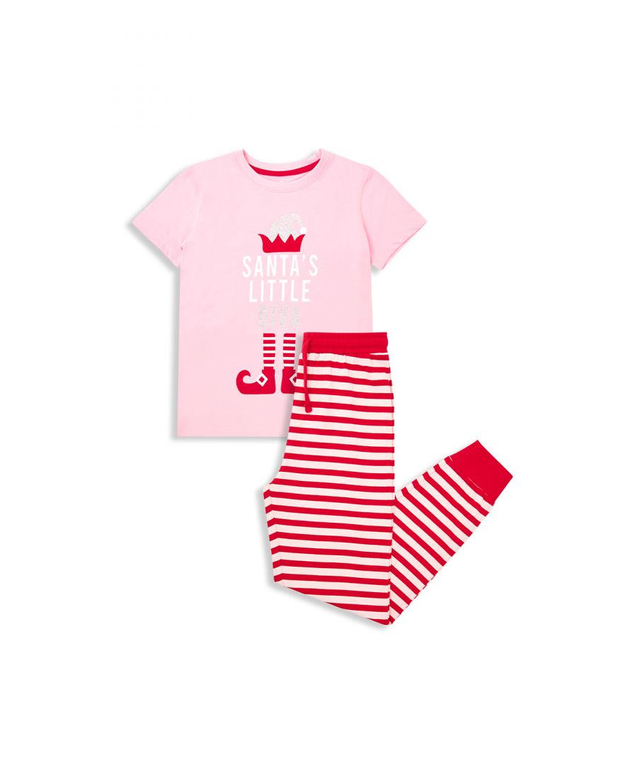Image for Cotton 'Diva' Christmas Pyjama Set