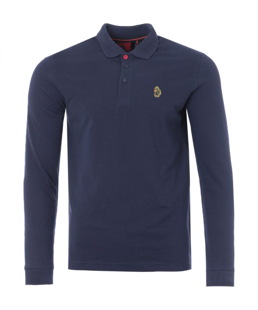 Add a timeless essential to your wardrobe with the Williams classic polo shirt from Luke 1977, crafted from a fine cotton pique, ensuring comfort and breathability. Featuring a classic flat knit collar with a three button placket, long sleeves, ribbed cuffs, and a straight hem with vented seams. Finished with the iconic Luke 1977 Lion embroidered at the chest. Regular Fit. Fine Cotton Pique. Classic Flat Knit Collar. Three Button Placket. Long Sleeves. Ribbed Cuffs. Straight Hem with Vented Seams. Luke 1977 Branding. Style & Fit: Regular Fit. Fits True to Size. Composition & Care: 100% Cotton. Machine Wash