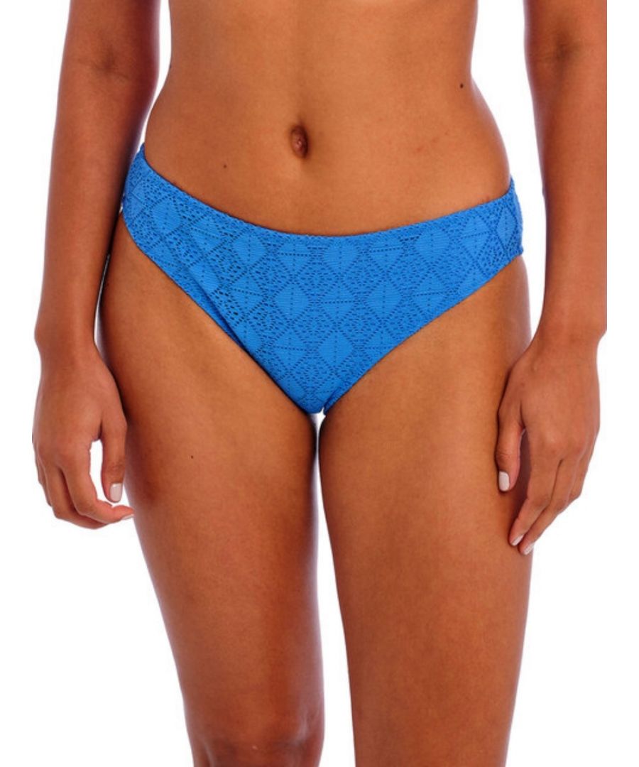 Freya Womens Nomad Nights Bikini Brief - Blue Polyamide - Size Large