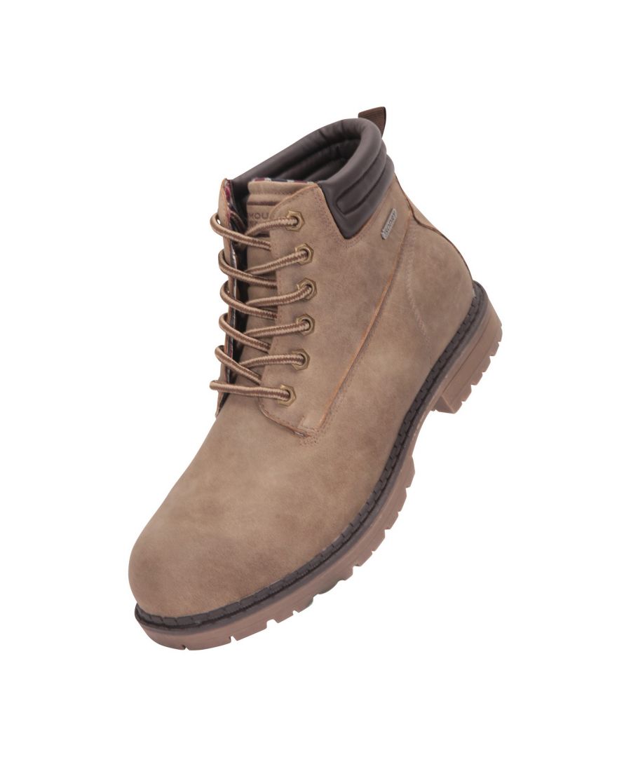 Mountain Warehouse Mens Gorge Waterproof Boots (Light Brown) - Size UK 12