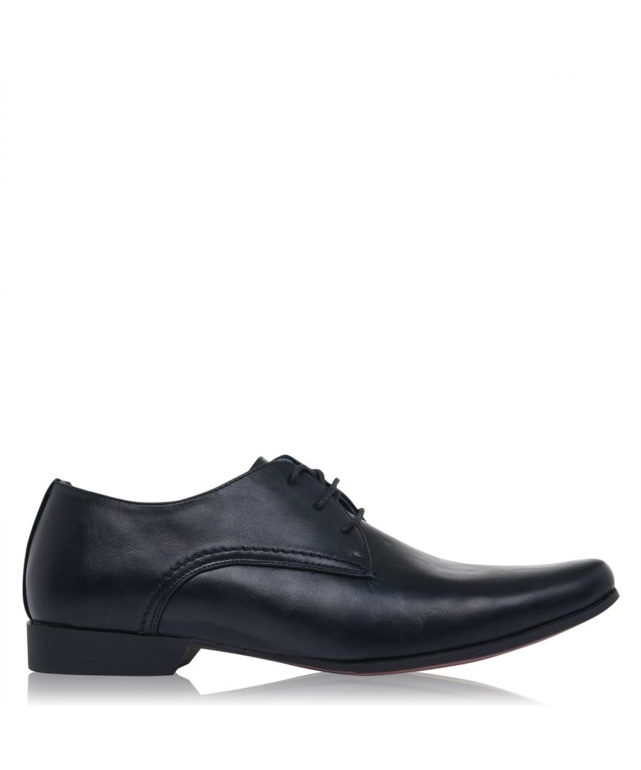 Giorgio  Mens Langley Slip On Formal Shoes - Black - Size UK 12