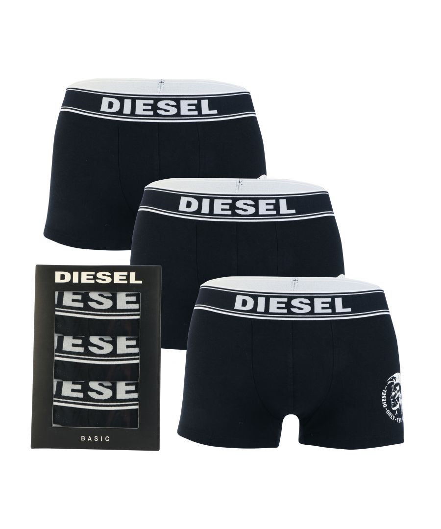 Diesel UMBX-KORY boxershort voor heren, set van 3, zwart