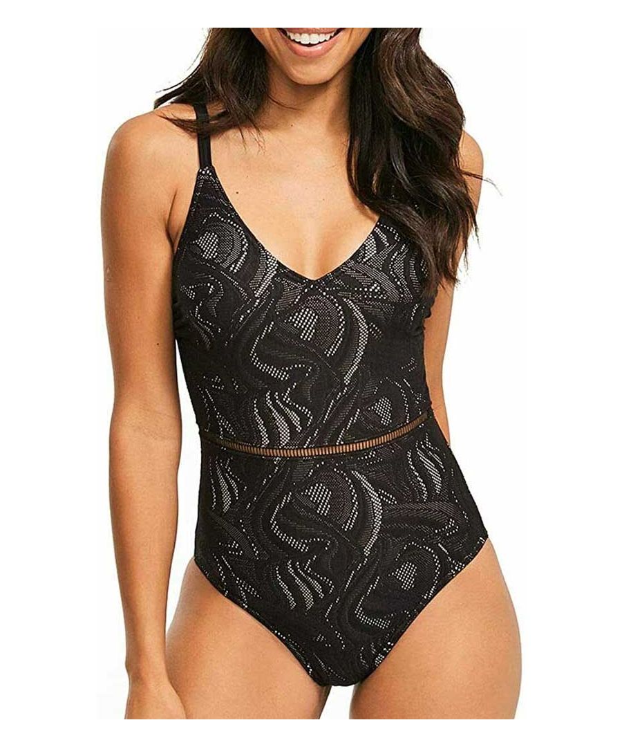 Figleaves Plunge Swimsuit offers the ultimate tummy control, with non wired lightly padded cups for comfort. Complete with fully adjustable straps.