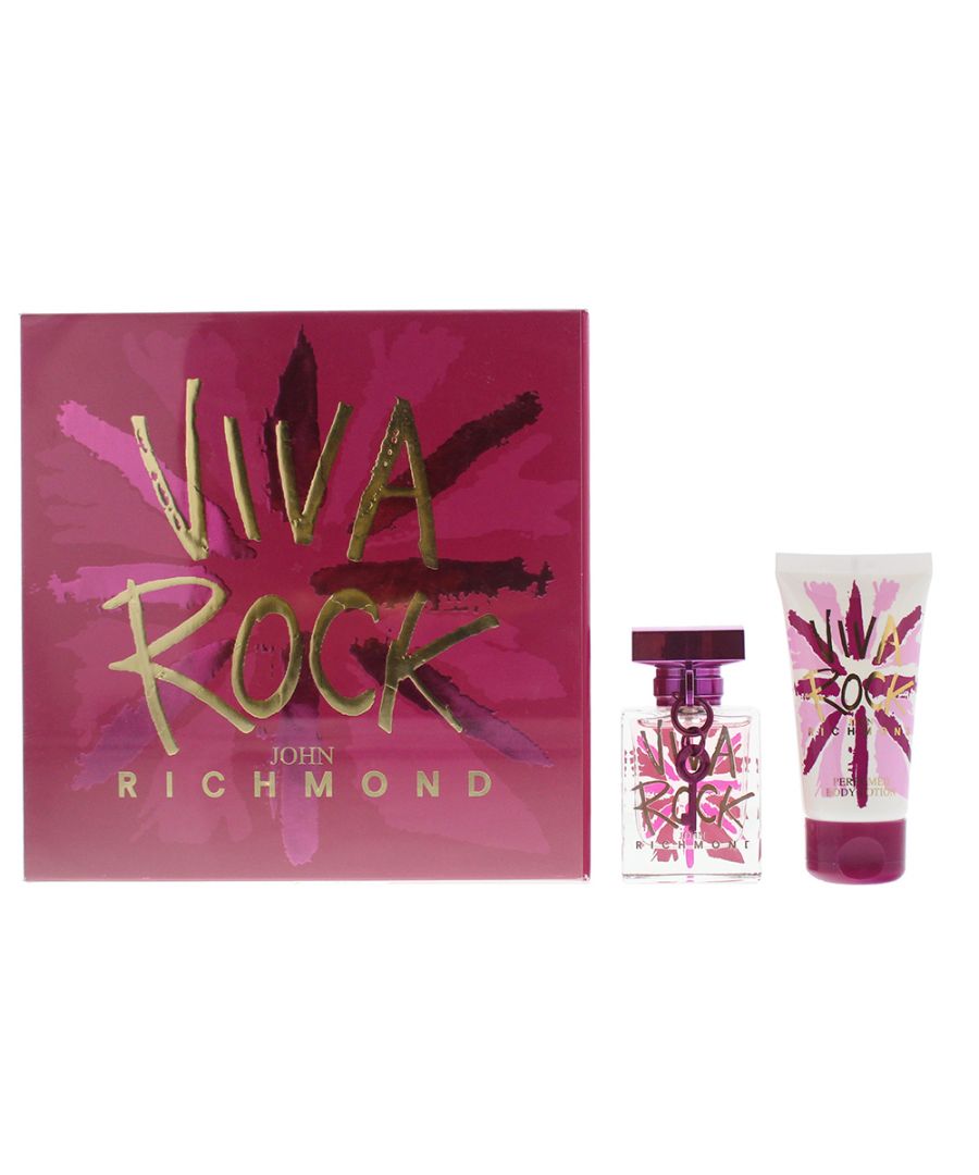 Viva Rock by John Richmond is a floral woody musk fragrance for women. Top notes are mandarin orange, carambola and cactus. Middle notes are jasmine, rose and cherry blossom. Base notes are musk, amber and orris. Viva Rock was launched in 2011.