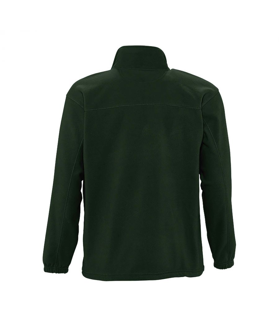SOLS Mens North Full Zip Outdoor Fleece Jacket (Forest Green) - Size Large