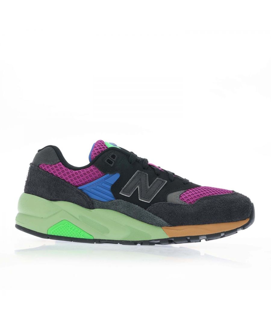 New Balance Mens 580 Trainers in Charcoal Suede - Size UK 8.5