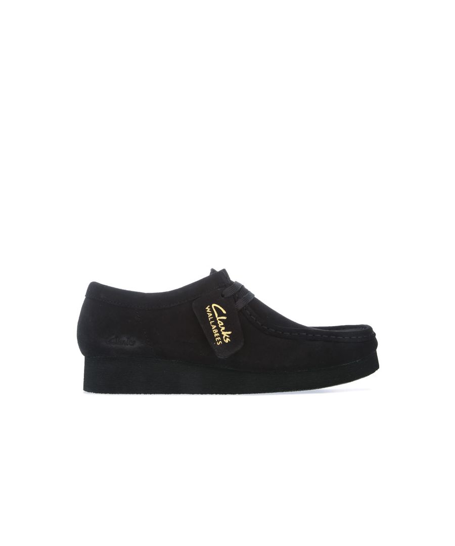 Image for Women's Clarks Wallabee 2 Suede Shoes in Black
