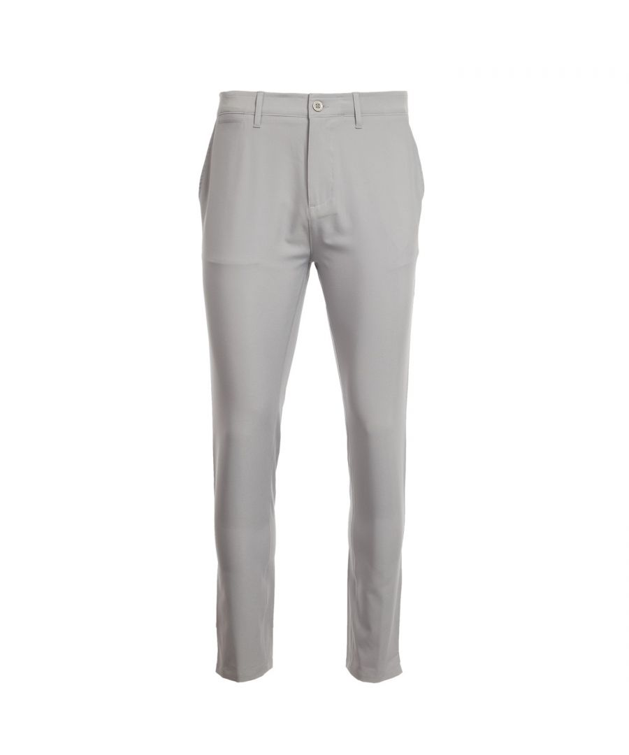 Slazenger Performance Golf Trousers Mens These Slazenger Performance Golf Trousers are crafted with a single button fastening waist and a zip up fly. They feature belt loops to allow additional adjustment and 4 open pockets for small possessions. These trousers are a straight cut, lightweight construction in a block colour. They are designed with an embroidered logo and are complete with Slazenger branding. > Trousers > Single button fastening waist > Zip up fly > Belt loops > 4 open pockets > Slim fit > Lightweight > Block colour > Embroidered logo > Slazenger branding > 88% polyester, 12% elastane > Machine washable