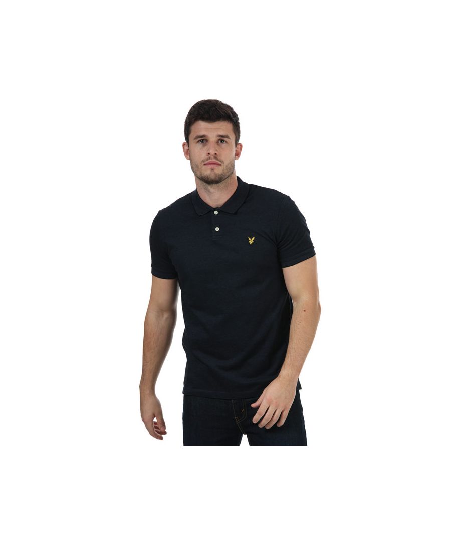 Navy All Sizes Lyle & Scott Vintage Double Tipped Mens T-shirt Polo Shirt 