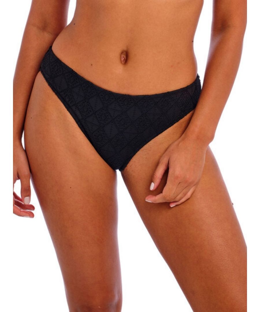 Freya Womens Nomad Nights Bikini Brief - Black Polyamide - Size Medium