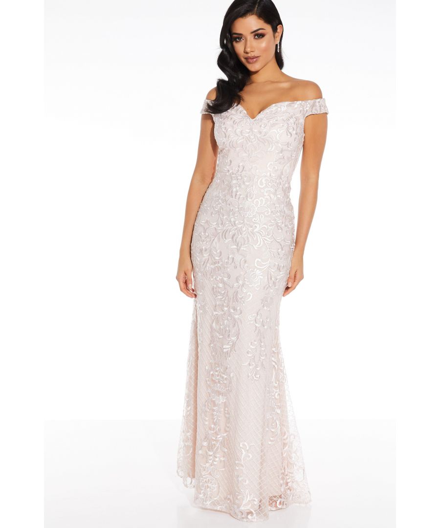 quiz sequin lace gown
