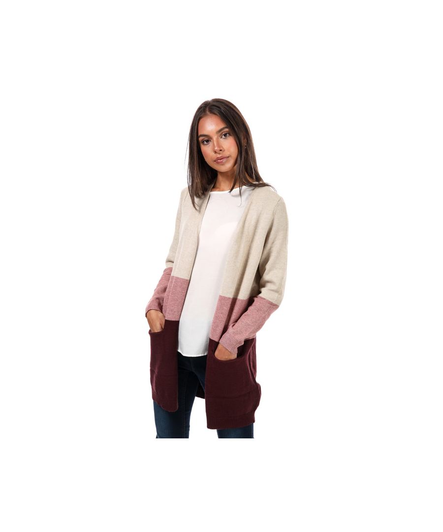 Image for Women's Only Queen Colourblock Cardigan in Sand