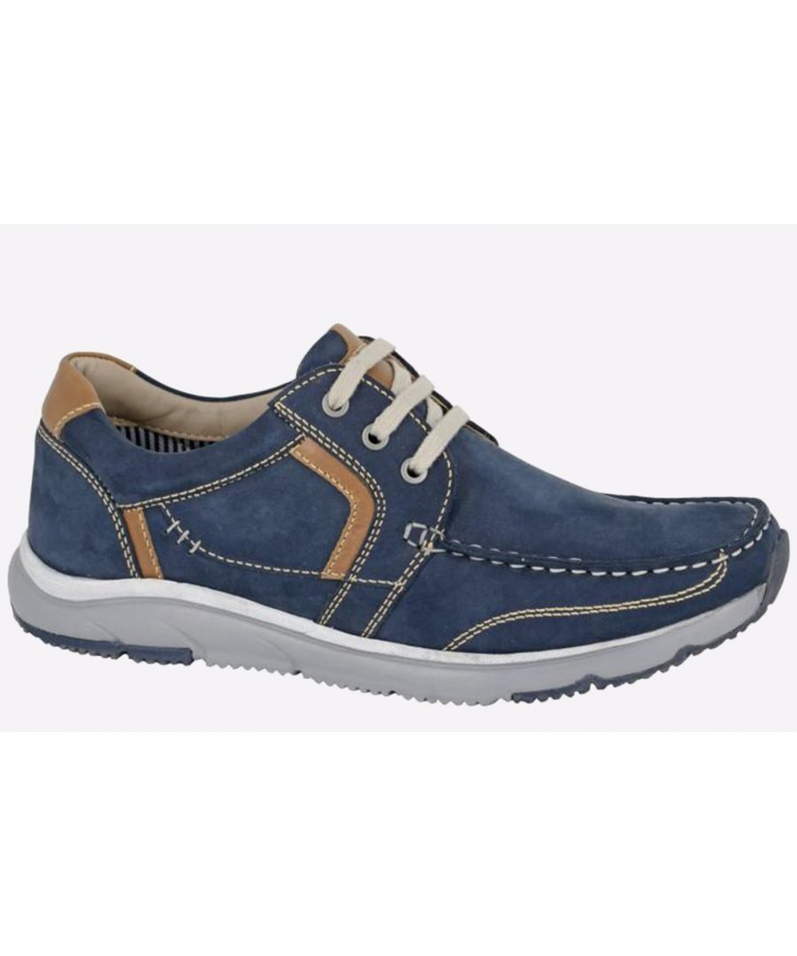 Roamers Dubre Shoes Mens - Navy - Size UK 11