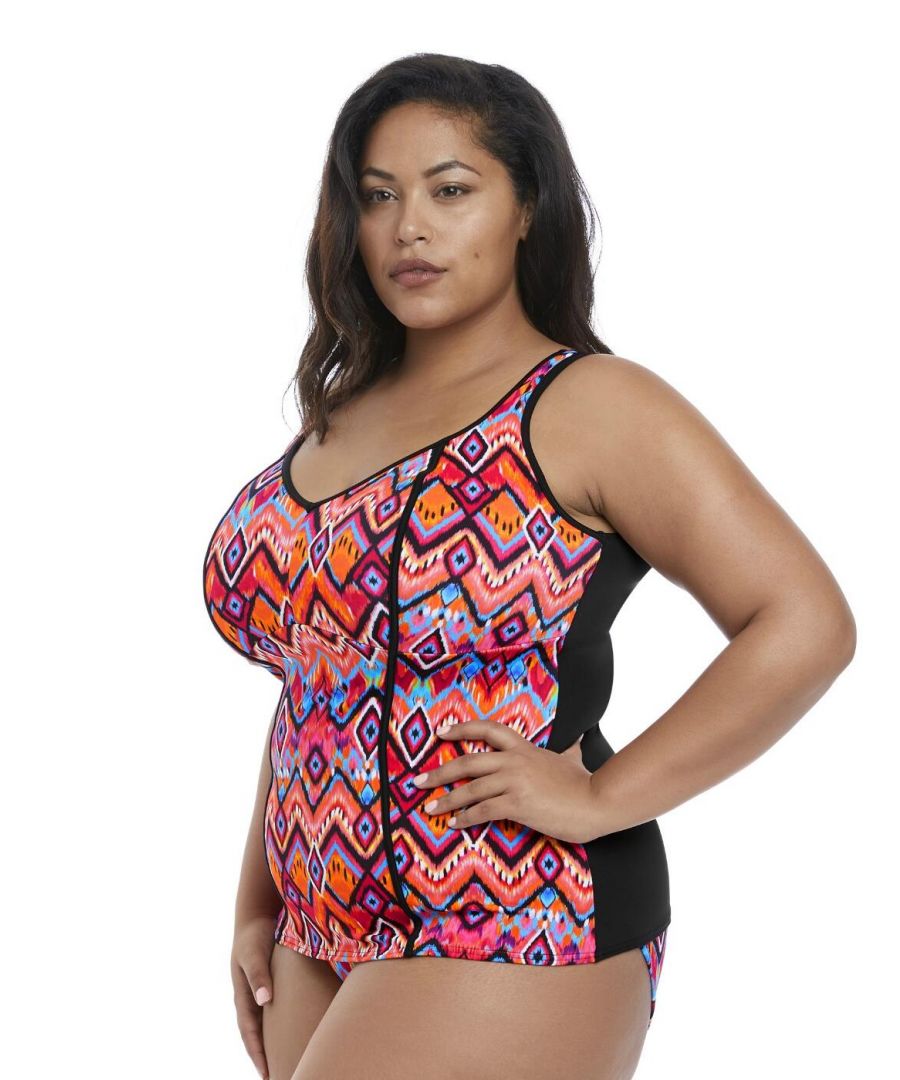 Elomi Womens Tribe Vibe Tankini Top - Multicolour - Size X-Large