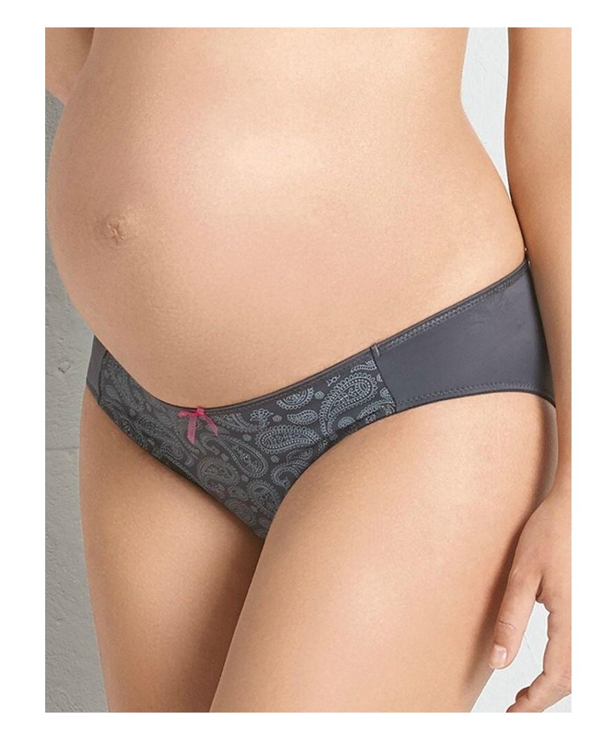 Anita Maternity Paisley Brief Grey