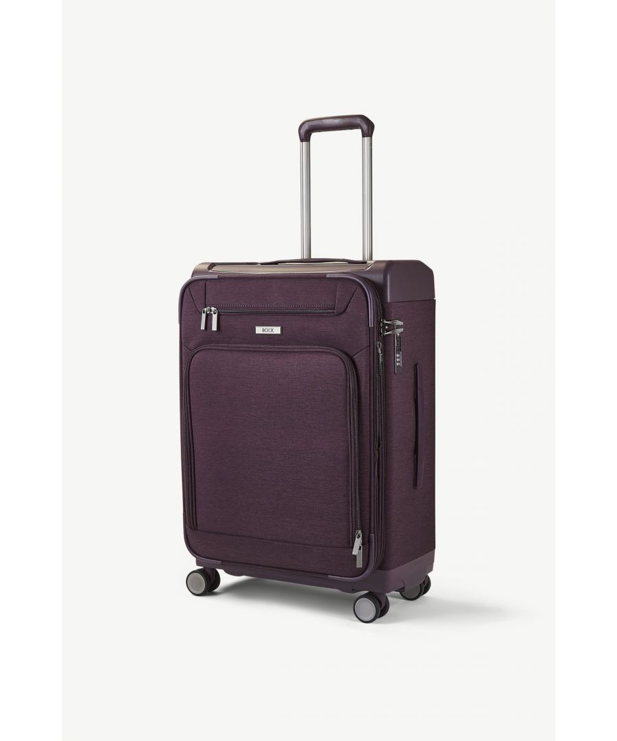 Image for Parker 65cm Hardshell 8 Wheel Spinner Suitcase Purple
