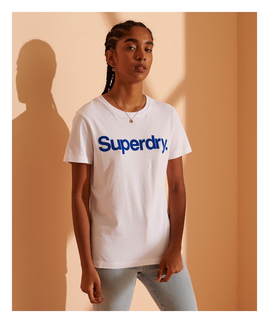 Superdry Womens Vintage Logo Flock Floral T-Shirt