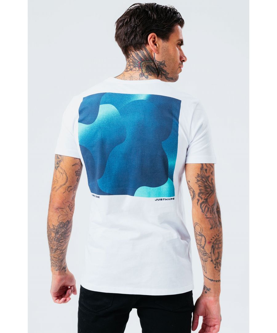 The HYPE. Glitch Camo Men's T-Shirt is your new go-to everyday essential. Designed in our standard men's tee shape, with a crew neckline and short sleeves for a classic fit. With a 100% cotton fabric base for supreme comfort and breathable space. With a blue, teal  and monochrome colour palette and on-trend enlarged graphic back print. Wear with black skinny fit jeans for a smart casual look. Machine washable.