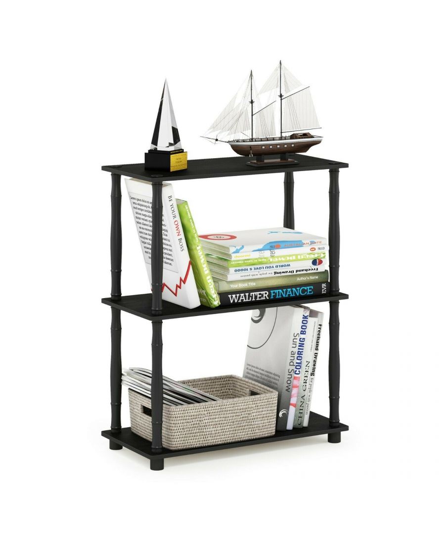 - Furinno Turn-N-Tube Series storage shelves comes in 2-3-4-5-Tiers and variety of width and depth.\n- This series is designed to meet the demand of fits in space, fits on budget and yet durable and efficient furniture. \n- It is proven to be the most popular RTA furniture due to its functionality, price, and the no hassle assembly.\n-The DIY project in assembling these products can be fun for kids and parents.\n- Care instructions Wipe clean with clean damped cloth. Avoid using harsh chemicals. Pictures are for illustration purpose. All decor items are not included in this offer.
