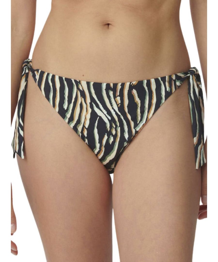 Triumph Womens Charm Elegance 2.0 Tai Bikini Brief Brown Dark Combination Polyamide - Size Medium