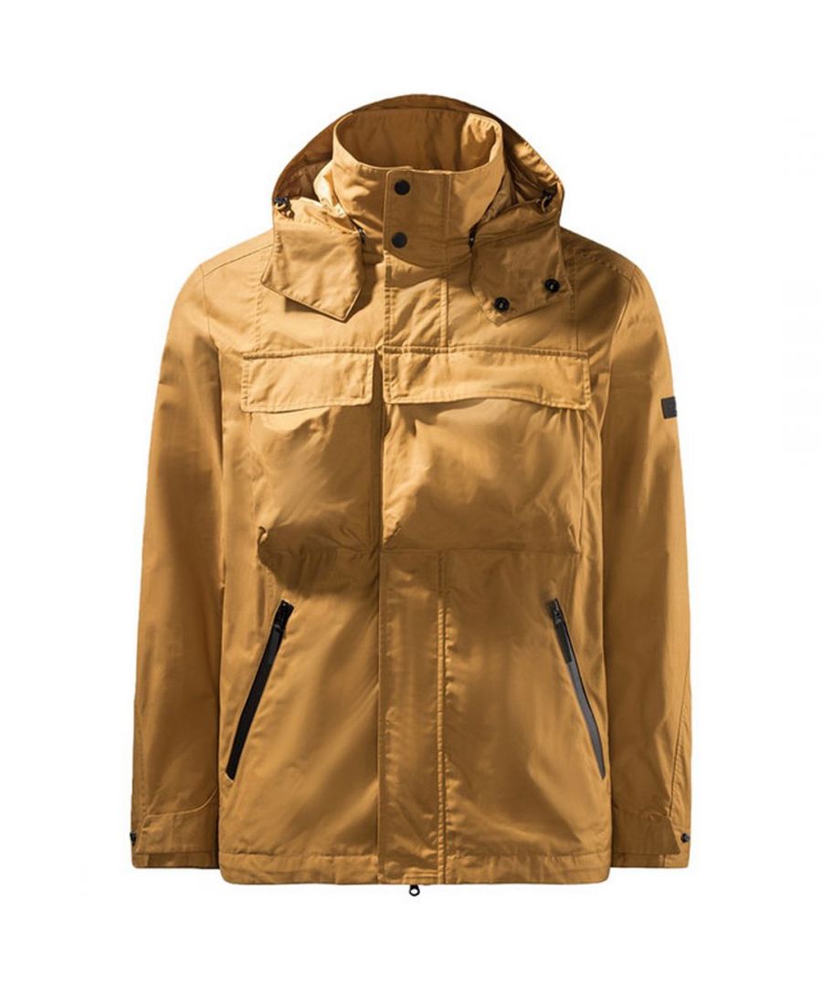 Jack Wolfskin Tech Lab Zip Up Hooded Gold Mens The Utility Jacket 1112291 5205