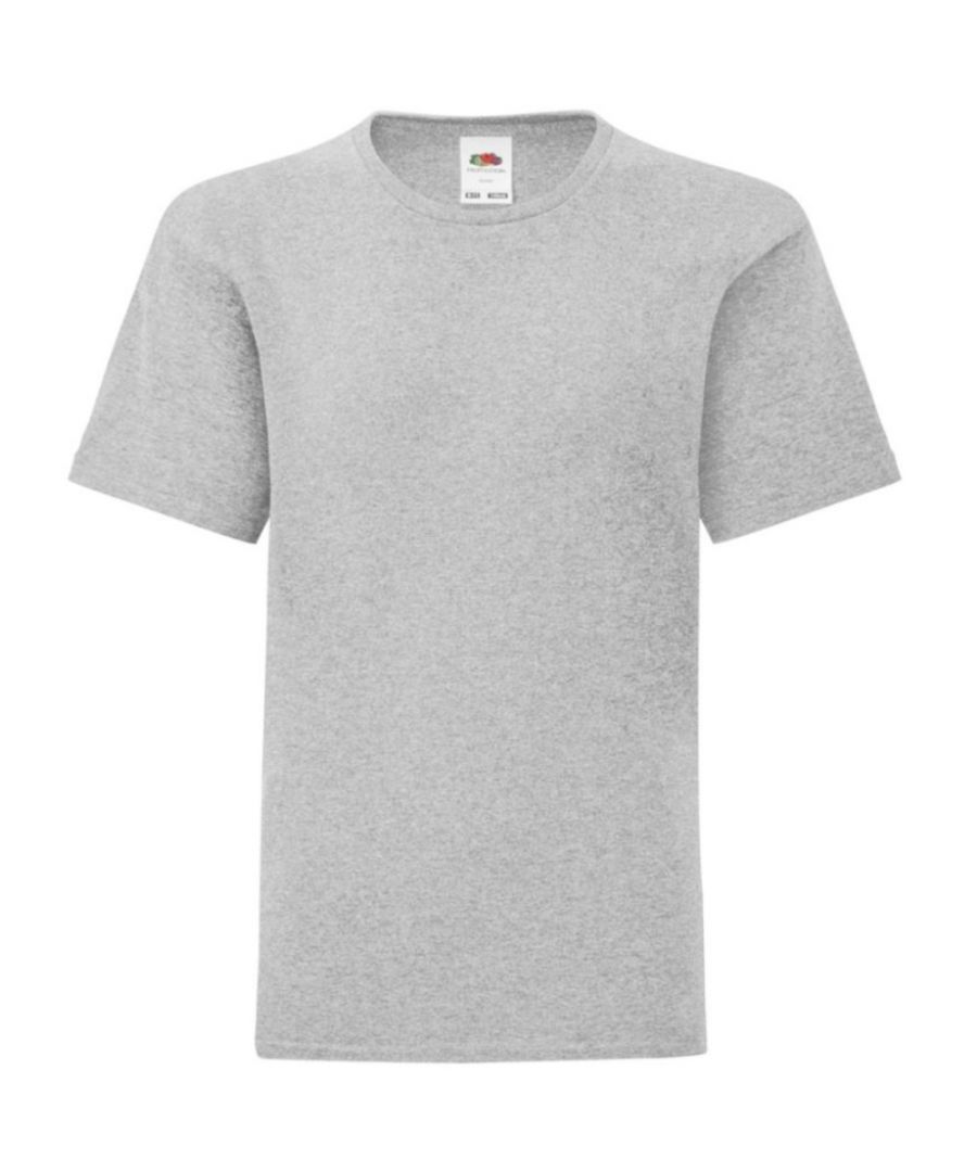 Image for Fruit Of The Loom Childrens/Kids Iconic T-Shirt (Heather Grey)