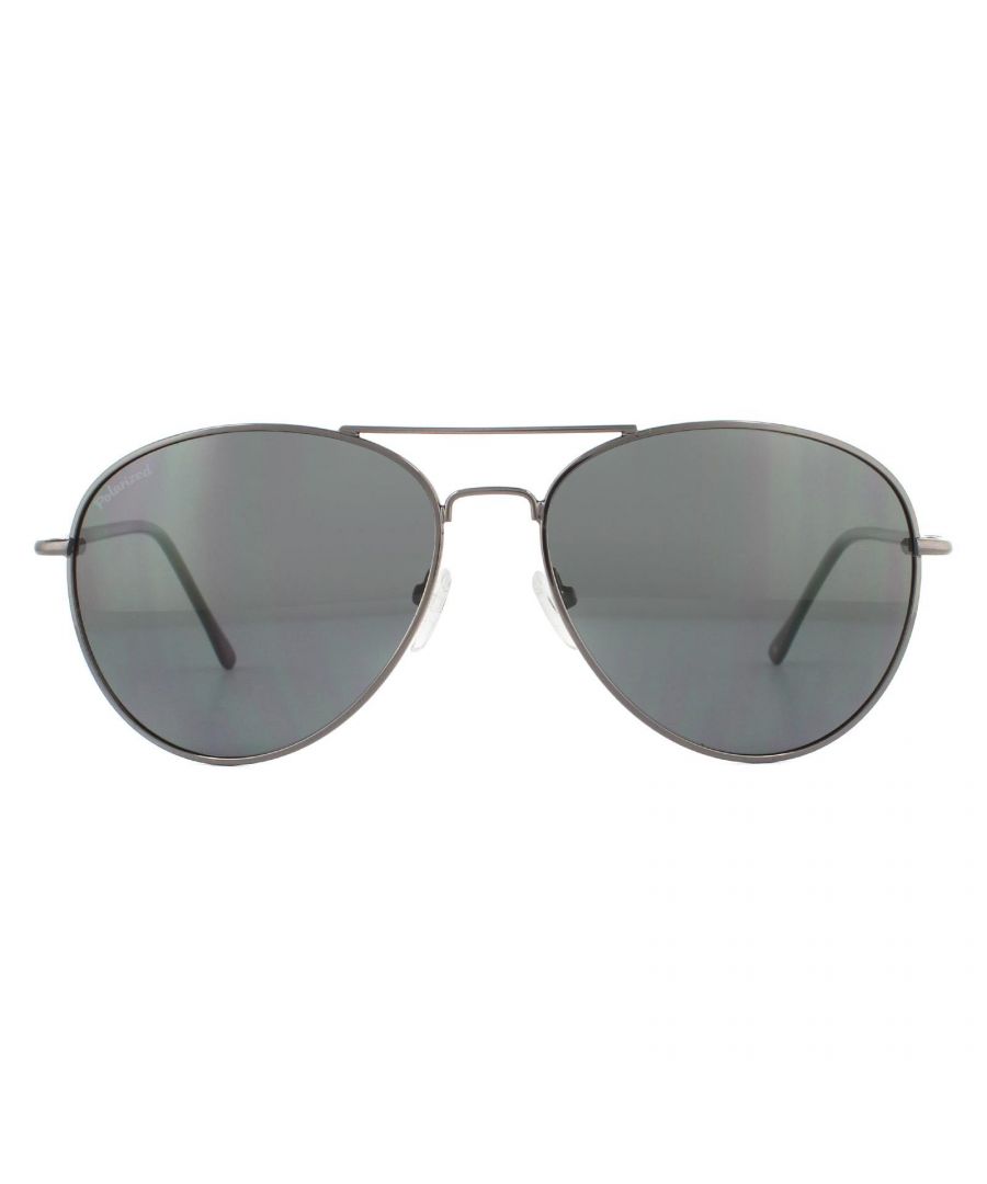 Montana Unisex Sunglasses MP95 Gunmetal Flex Black Polarized - Grey - One Size