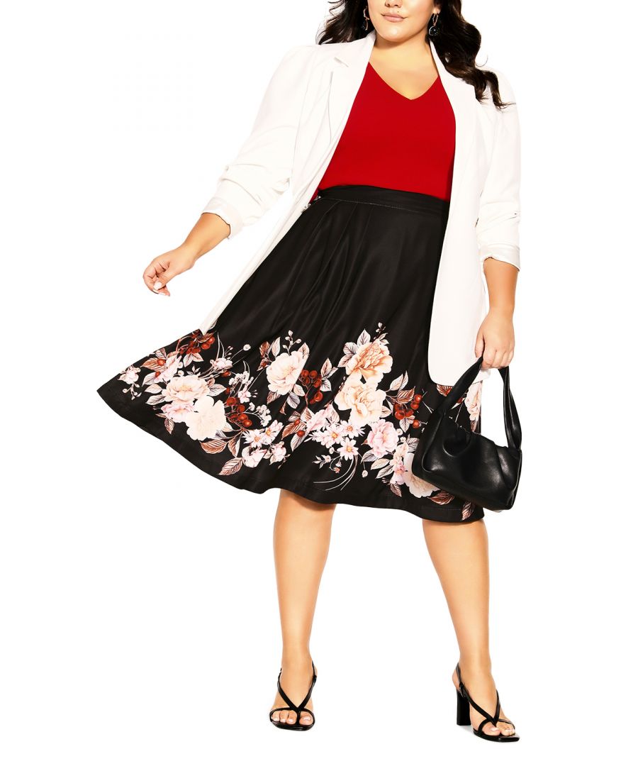 Turn heads and melt hearts with the utterly elegant stylings of the Sophia Skirt! Hugging your figure with a close fit waist, this decadent skirt boasts an elegant pleated design for a romantic and refined finish. Key Features Include: - Close-fit waistline - Invisible back zip closure - Pleated design - Relaxed silhouette - Below-knee length