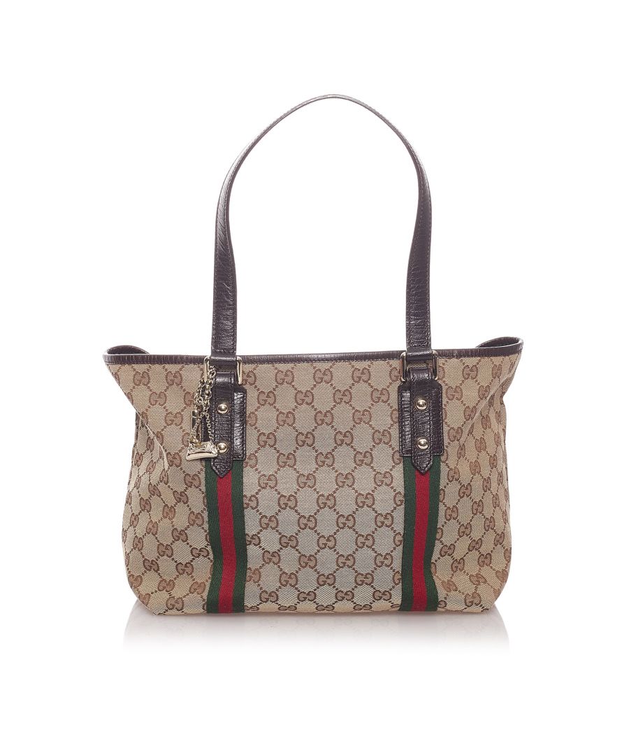 gucci gg canvas web tote