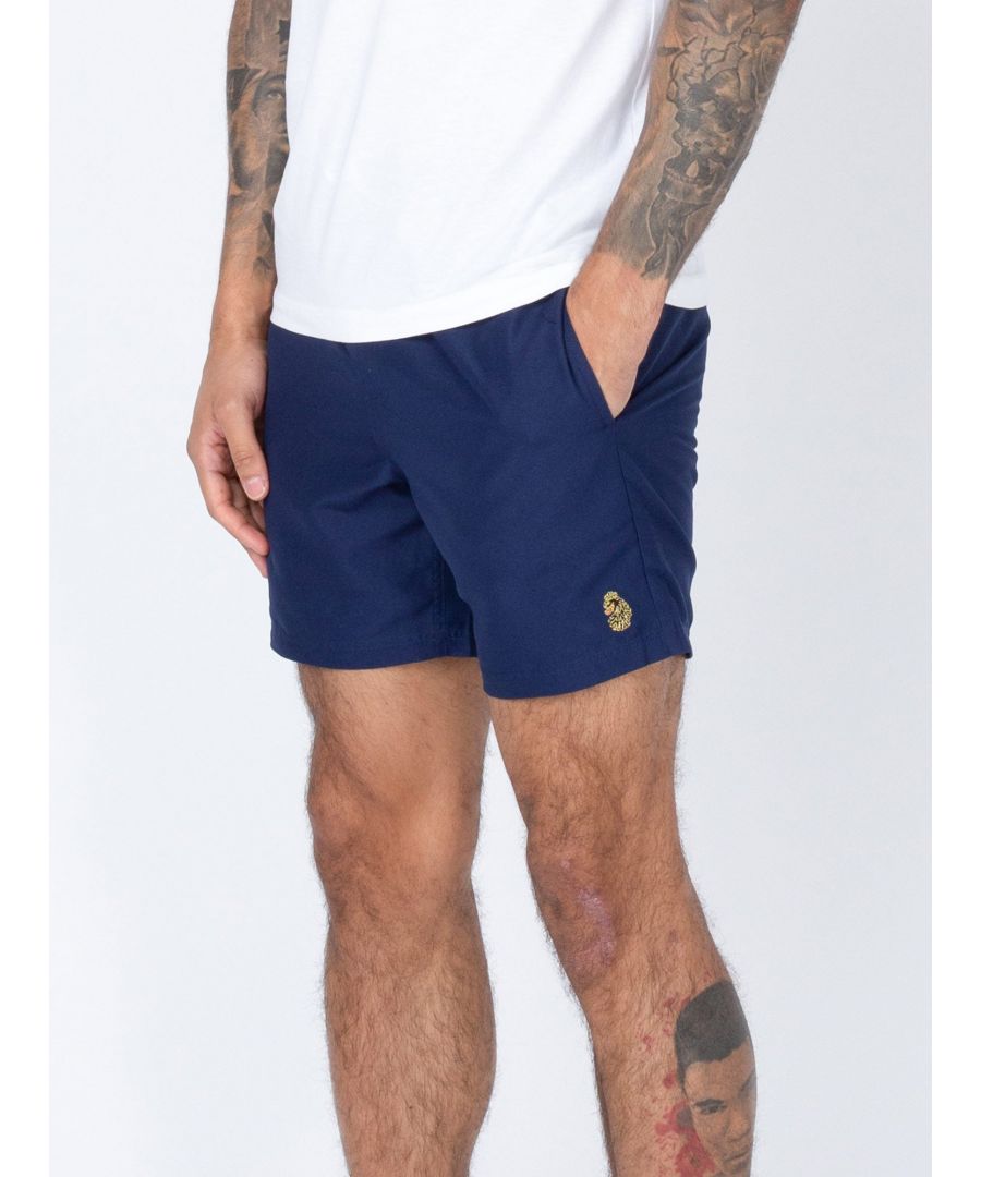 Luke 1977 Mens Core Lion Swim Shorts in Navy - Size X-Large