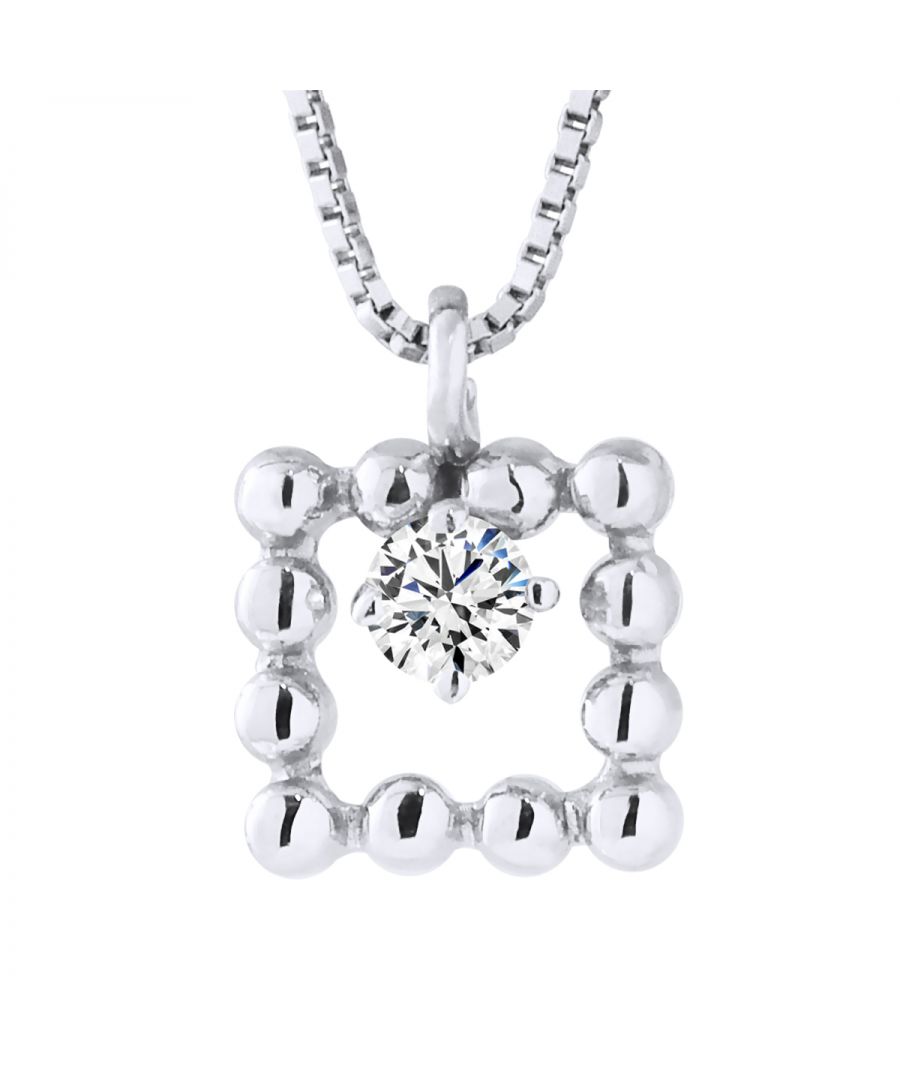 Image for DIADEMA - Necklace with Diamonds - White Gold - Venetian Chain