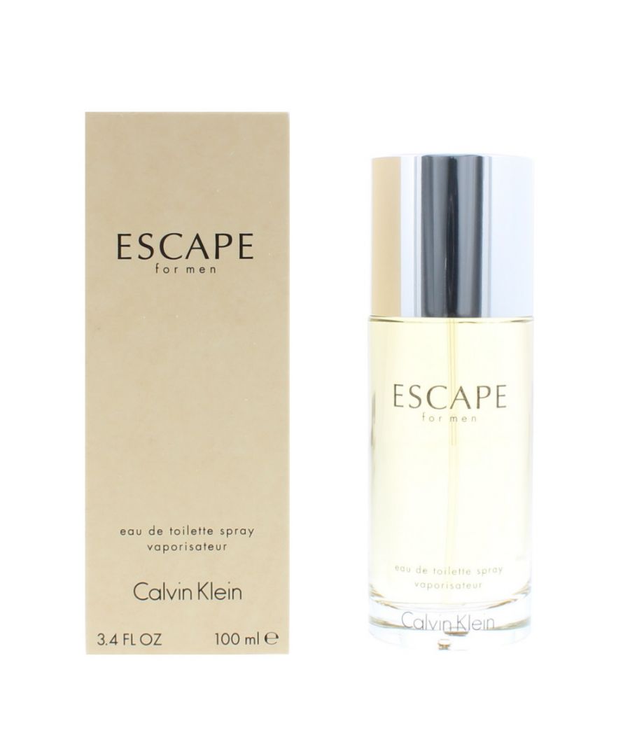 Calvin Klein design house launched Escape in 1993 as an aromatic green fragrance for men. Escape notes consist of eucalyptus melon juniper grapefruit mango bergamot rosemary cypress fir sage birch sea notes sandalwood amber patchouli oakmoss and vetiver.