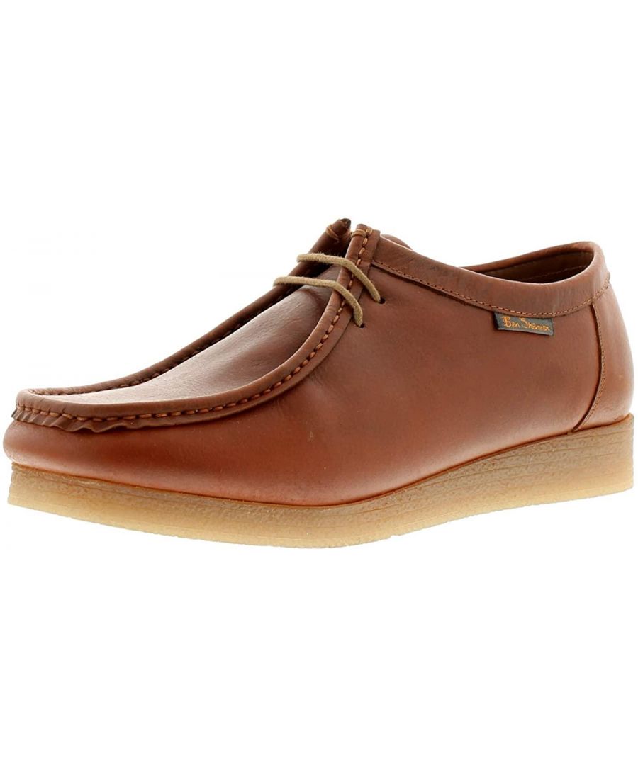 Ben Sherman Men's Quad Shoes Various Colours\n\nFeatures:\nTonal stitching\nLace up front fastening\nMoccasin style toe box\nCushioned insole\nChunky textured sole\nTextured sole bottom\nBen Sherman branding\nUpper : leather , Sole ; synthetic , Lining : textile