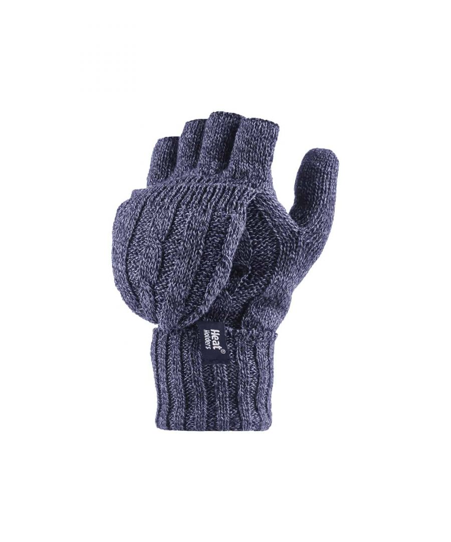 Here’s the very latest addition to the Heat Holders range – beautifully soft, fabulously warm ladies Heat Holders 2.3 Tog Heatweaver Yarn Fingerless Gloves with Converter Mitt. These mitten-style Gloves offer you the best of both worlds, with open-ended fing