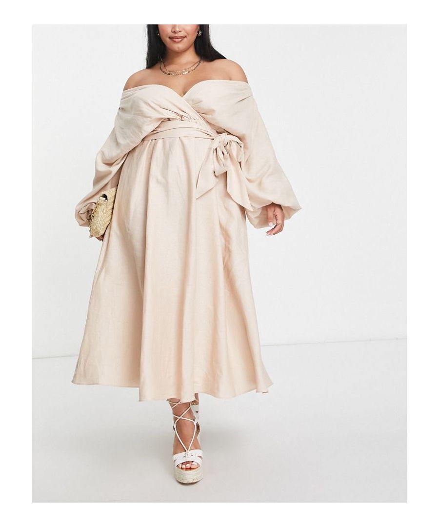 Dresses by ASOS EDITION The scroll is over V-neck Wrap front Tie waist Regular fit Sold by Asos