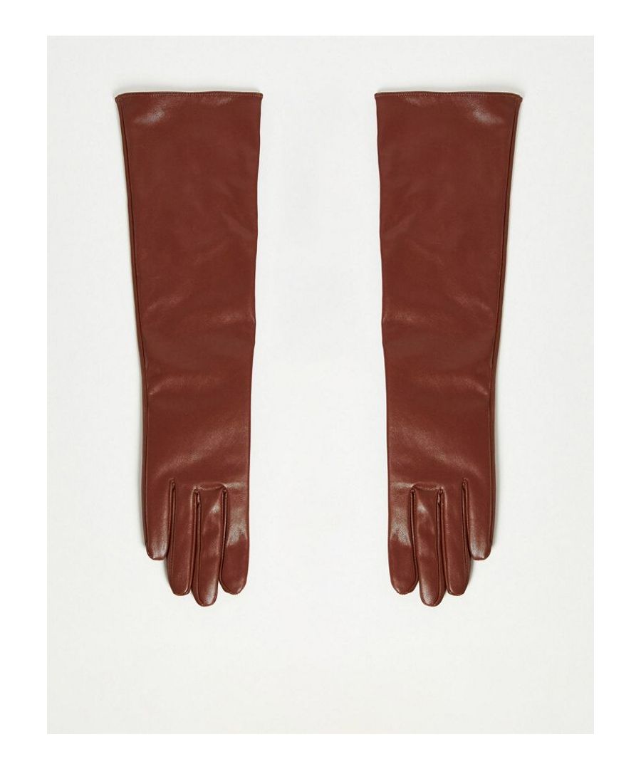 Gloves by ASOS DESIGN Layer up Plain design Long cuffs  Sold By: Asos