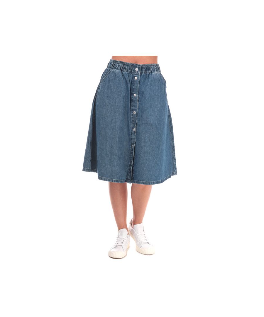 levi's lightweight midi skirt
