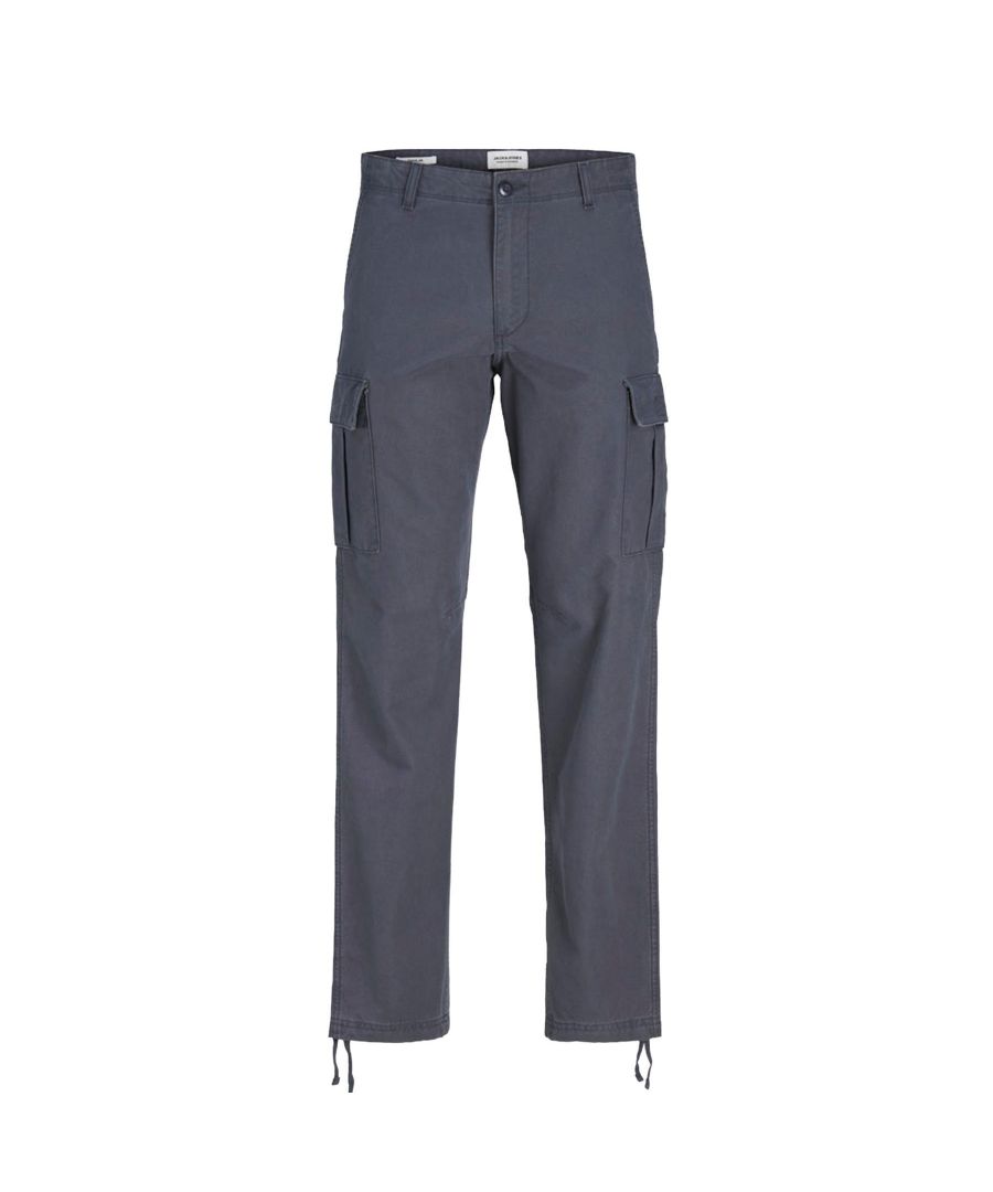 Jack & Jones Mens Cargo Combat Trousers - Navy - Size 30W/32L