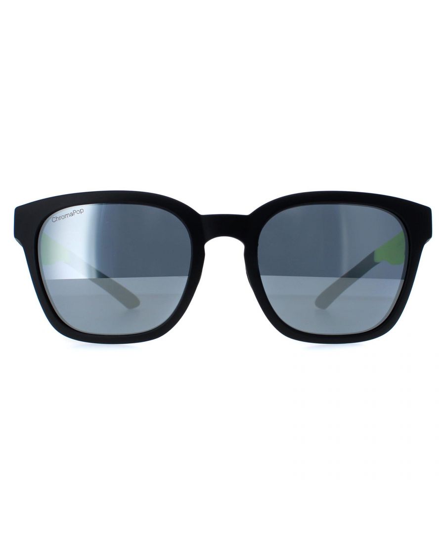 Smith Square Mens Matte Black Yellow Chromapop Silver Mirror Founder Slim - One Size