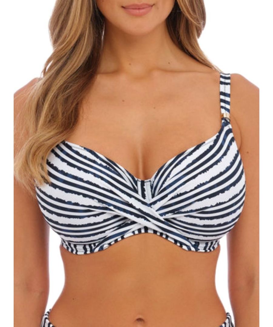 Fantasie Womens Sunshine Coast Full Cup Bikini Top - Blue Polyamide - Size 32D