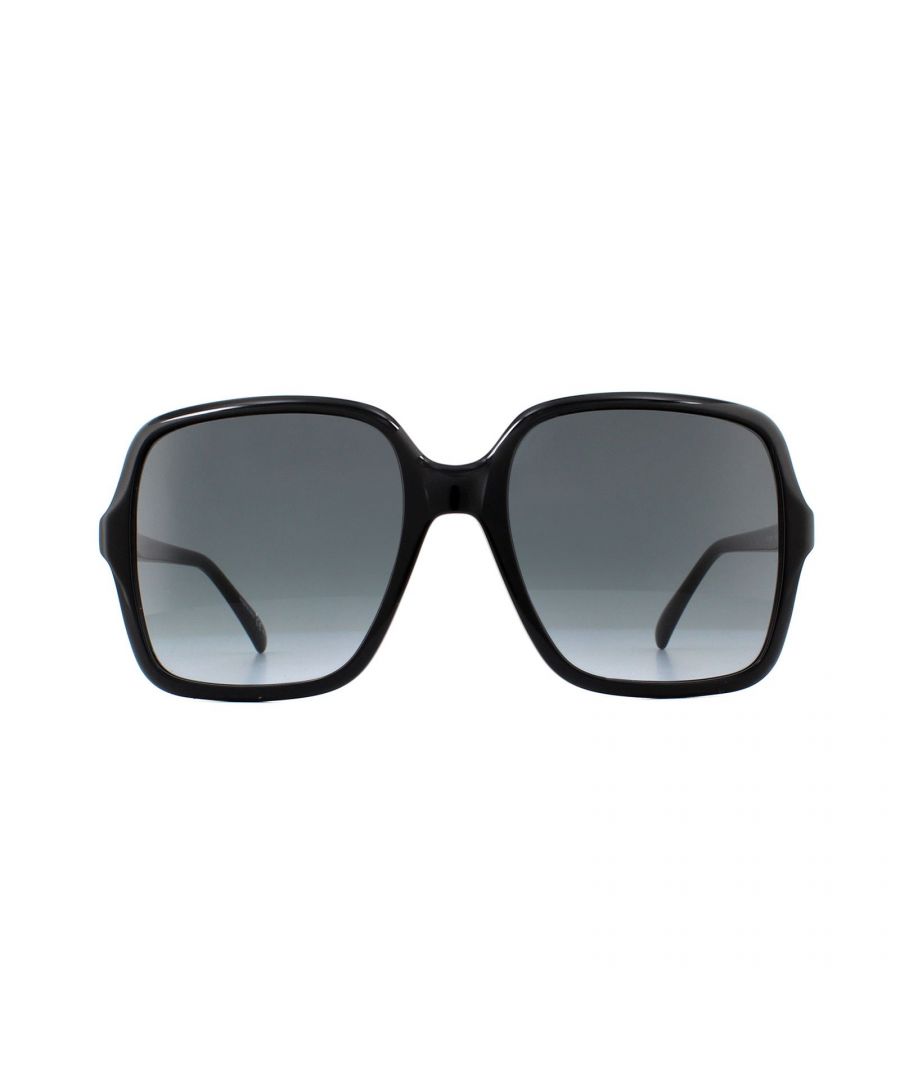 Givenchy Sunglasses GV 7123/G/S 807 9O Black Dark Grey Gradient are a lovely acetate based square frame, square shapes are generally suitable for rounder or heart shaped faces. Givenchy logo appears on the temple alongside the four square dots seen on many Givenchy accessories