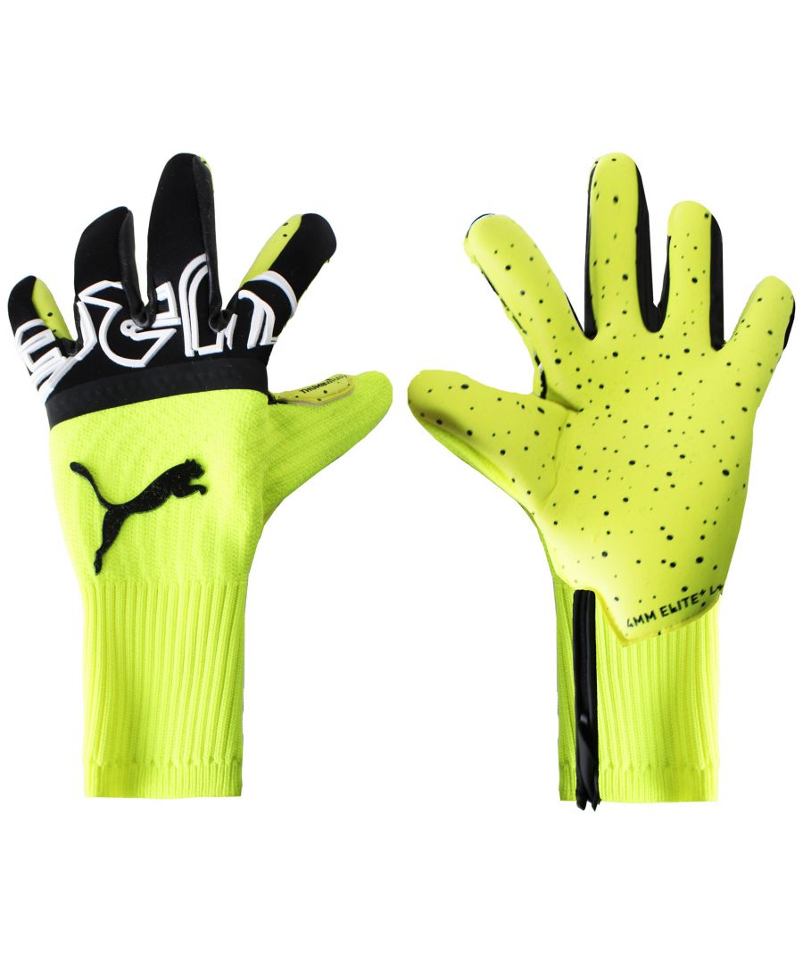  Future Z Grip 1 Hybrid Spectra Yellow/Black Mens Goalkeeper Gloves 041752 01 - Size UK 10.5
